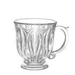 طراحی ساده و شیک نیم‌لیوان ویلا مدل ساکورا برای استفاده روزانه
