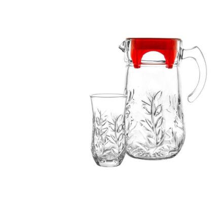 ست پارچ و شش لیوان بلور مدل نارسیس از برند نوری تازه
