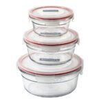 ظرف شیشه‌ای گلس لاک مدل GL531 بسته 3 عددی