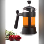 فرنچ پرس شیشه‌ای پیرکس با فیلتر استیل ضدزنگ T