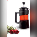 فرنچ پرس شیشه‌ای پیرکس با فیلتر استیل ضدزنگ فرنچ پرس شیشه‌ای پیرکس با فیلتر استیل ضدزنگ مدل D