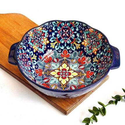 کاسه سرامیکی گرد قطر ۲۴ سانت