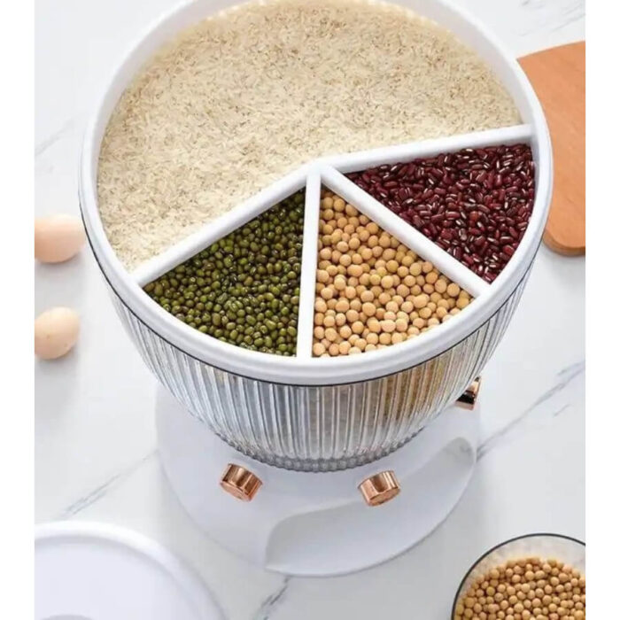 جا برنجی و حبوباتی چرخان مناسب نگهداری برنج و حبوبات