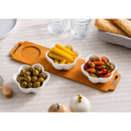 اردو خوری دفرمه با پایه چوبی از جنس چینی درجه یک