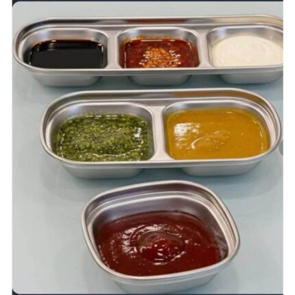 اردوخوری استیل یک بخشی دو بخشی و سه بخشی سه خانه